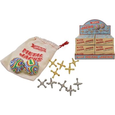 Kandy Toys Model Retro Metal Jacks Game - 10 Jacks, 2 Balls Kandy Toys Model Retro Metal Jacks Game - 10 Jacks, 2 Balls