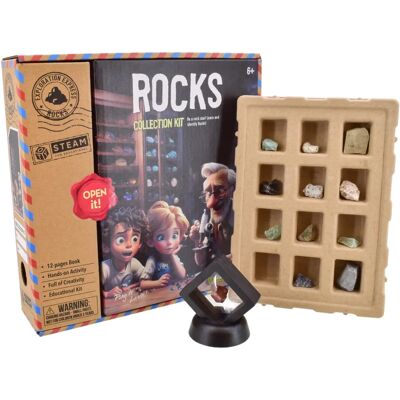 Kandy Toys Discover & Explore Rocks Collection Kit - Science Kit Kandy Toys Discover & Explore Rocks Collection Kit - Science Kit