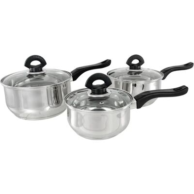 Buckingham Model Set of 3 Saucepans - Cookware Buckingham Model Set of 3 Saucepans - Cookware