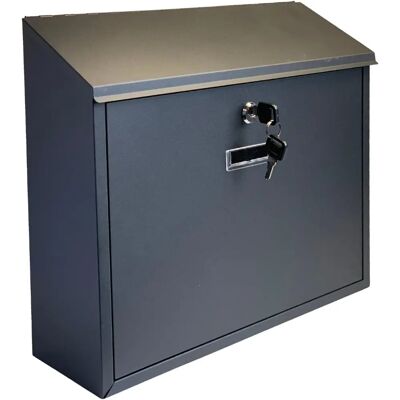 Buckingham - Mailbox Post - Large - Steel - Wall Mounted Mailbox Buckingham - Mailbox Post - Large - Steel - Wall Mounted Mailbox