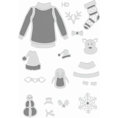 Sweet Dixie Christmas Jumper Die Set - Christmas - Silver Sweet Dixie Christmas Jumper Die Set - Christmas - Silver