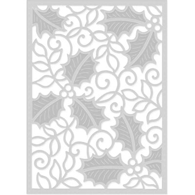Sweet Dixie Holly Background Die - SDD611 Sweet Dixie Holly Background Die - SDD611