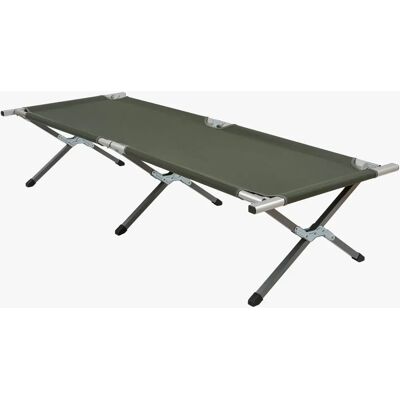 Highlander - FUR041-GN - Olive - Aluminum - Lit de camping - Publicité Highlander - FUR041-GN - Olive - Aluminum - Lit de camping - Publicité