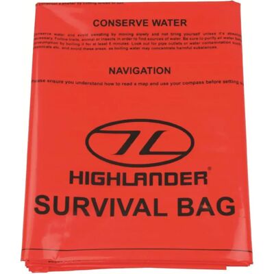 Highlander Bivibag - Orange - Nödsituation överlevnadsväska Highlander Bivibag - Orange - Nödsituation överlevnadsväska