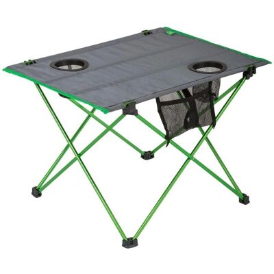 Table pliante légère Highlander pour camping - 57x42cm Vert/Gris - Publicité Table pliante légère Highlander pour camping - 57x42cm Vert/Gris - Publicité