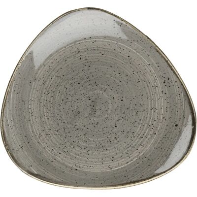 Churchill Grauer Dreieckiger Teller - 19,2cm - Stonecast Churchill Grauer Dreieckiger Teller - 19,2cm - Stonecast