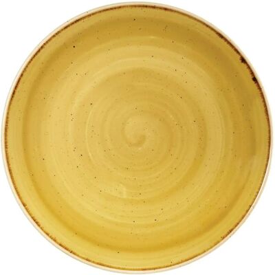 Churchill Yellow Stonecast Dinner Plate - 26cm - Rustic Style Churchill Yellow Stonecast Dinner Plate - 26cm - Rustic Style