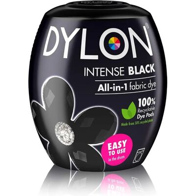 Dylon - Intense Black Machine Dye Pod - 350 g - Pack 2 - Dye Pod Dylon - Intense Black Machine Dye Pod - 350 g - Pack 2 - Dye Pod