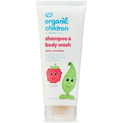 Green People Organic Children Berry Smoothie Shampoo & Shower Wash 200ml Green People Organic Children Berry Smoothie Shampoo & Shower Wash 200ml