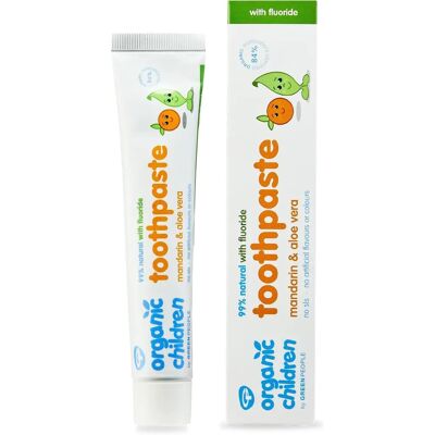 Creme dental orgânico para crianças de laranja e aloe vera de Green People - 50ml Creme dental orgânico para crianças de laranja e aloe vera de Green People - 50ml