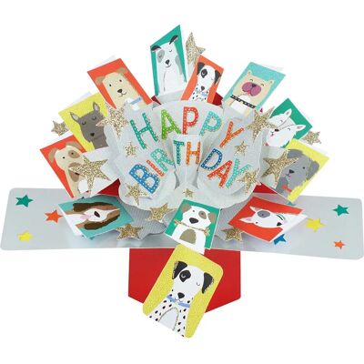 Second Nature Dog Birthday Pop Up Card - Birthday Greeting Second Nature Dog Birthday Pop Up Card - Birthday Greeting