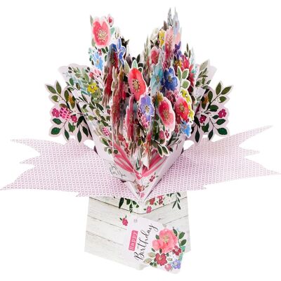 Second Nature Floral ‘Just for You’ Carte Anniversaire Pop Up - Carte d'anniversaire Second Nature Floral ‘Just for You’ Carte Anniversaire Pop Up - Carte d'anniversaire