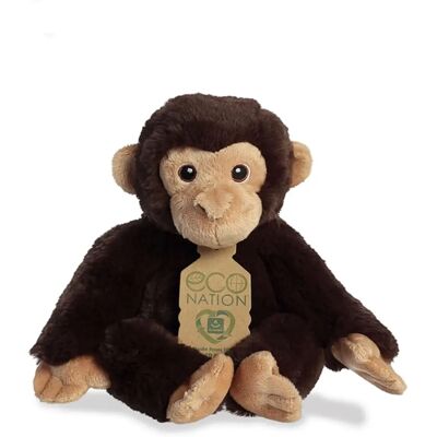 Aurora World Eco Nation Chimpanzee Plush - Recycled & Natural Fill Aurora World Eco Nation Chimpanzee Plush - Recycled & Natural Fill