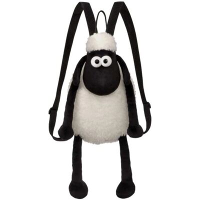 Aurora World Shaun The Sheep Mochila - Pelúcia 12in para crianças e adultos Aurora World Shaun The Sheep Mochila - Pelúcia 12in para crianças e adultos