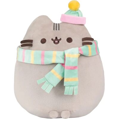 Pricenet Pusheen - Plüsch-Maskottchen mit Schal und Hut - 24 cm Pricenet Pusheen - Plüsch-Maskottchen mit Schal und Hut - 24 cm