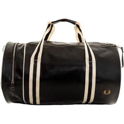 Fred Perry Classic Barrel Bag - (L7255-D57) czarny/ecru Fred Perry Classic Barrel Bag - (L7255-D57) czarny/ecru