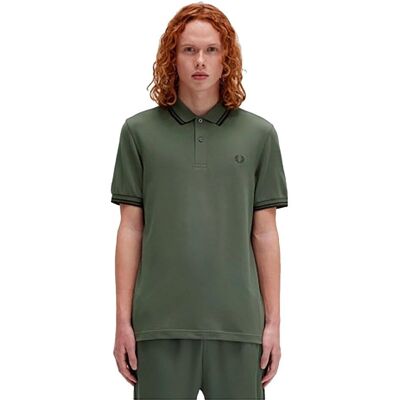 Fred Perry Polo Shirt (M3600) - M3600 Lorbeerkranz grün / nachtblau / nachtblau Fred Perry Polo Shirt (M3600) - M3600 Lorbeerkranz grün / nachtblau / nachtblau