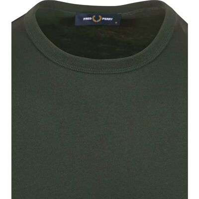 Fred Perry Grøn T-Shirt - Slim Fit - Bomuld - T61 Fred Perry Grøn T-Shirt - Slim Fit - Bomuld - T61