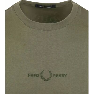 Fred Perry M4580 Grüne Casual Baumwoll Kurzärmliges T-Shirt Fred Perry M4580 Grüne Casual Baumwoll Kurzärmliges T-Shirt