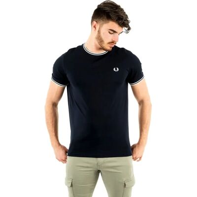 Fred Perry Twin Tipped T-Shirt (M1588) - T-Shirt Slim Fit blue (M1588-795) Fred Perry Twin Tipped T-Shirt (M1588) - T-Shirt Slim Fit blue (M1588-795)