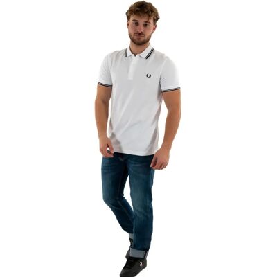 Fred Perry Polo Paita (M3600) - M3600 valkoinen Fred Perry Polo Paita (M3600) - M3600 valkoinen