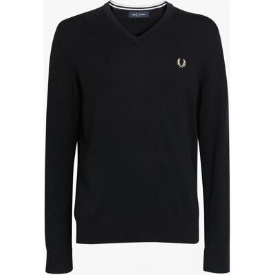 Fred Perry Großer schwarzer Pullover - Pullover Fred Perry Großer schwarzer Pullover - Pullover
