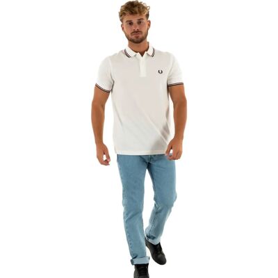 Koszulka Polo Fred Perry (M3600) - Polo-Shirt (FPPM3600-T60) biała Koszulka Polo Fred Perry (M3600) - Polo-Shirt (FPPM3600-T60) biała