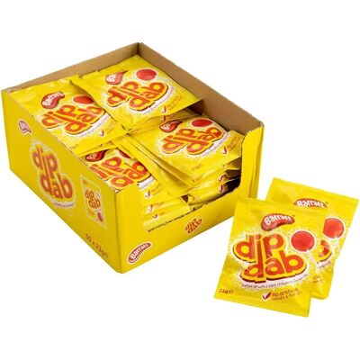 Barratts Lemon Strawberry Dip Dab - Candy Barratts Lemon Strawberry Dip Dab - Candy