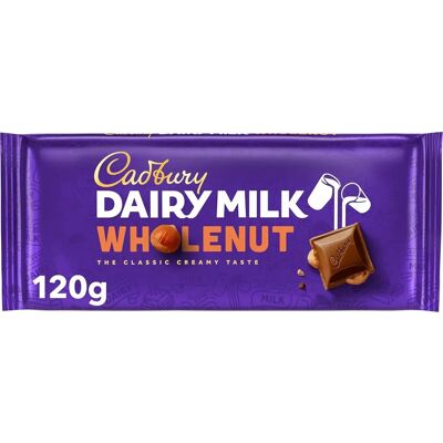 Cadbury Dairy Milk Whole Nut Chocolate Bar - Chocolate Bar Cadbury Dairy Milk Whole Nut Chocolate Bar - Chocolate Bar