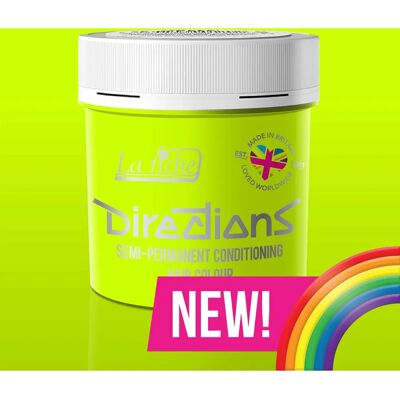 La Rich'e Directions Semi-Permanent Haarfarbe - Fluoreszierendes Limette La Rich'e Directions Semi-Permanent Haarfarbe - Fluoreszierendes Limette