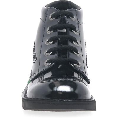 Kickers Kick Hi Core Dames zwart gepatenteerd Kickers Kick Hi Core Dames zwart gepatenteerd