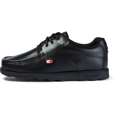 Buty szkolne Kickers Fragma Lace dla chłopca - Czarny Buty szkolne Kickers Fragma Lace dla chłopca - Czarny