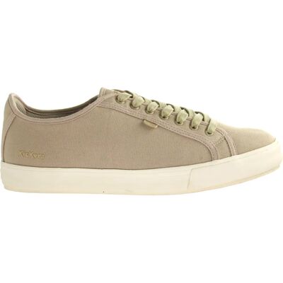 Kickers Tovni Lacer Beige Canvas Heren Sneakers - 14618 Kickers Tovni Lacer Beige Canvas Heren Sneakers - 14618