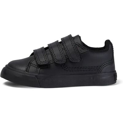 Kickers Tovni Trip Shoes - Black Leather Casual Footwear Kickers Tovni Trip Shoes - Black Leather Casual Footwear