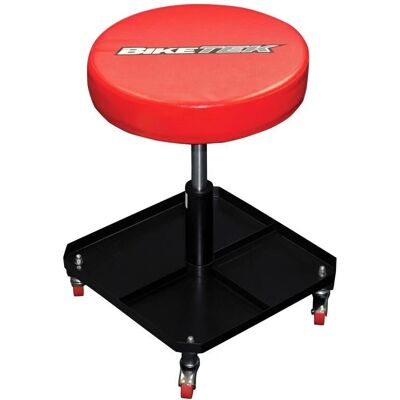 Bike IT CRP002 - Adjustable Red Workshop Stool Bike IT CRP002 - Adjustable Red Workshop Stool