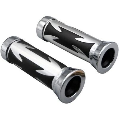 Bike It - West Coast Chrome - Ø22 mm - Poignées de guidon - Publicité Bike It - West Coast Chrome - Ø22 mm - Poignées de guidon - Publicité