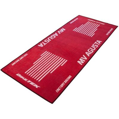 Tapis de garage Biketek Série 3 Mv Agusta - Tapis d'atelier - Publicité Tapis de garage Biketek Série 3 Mv Agusta - Tapis d'atelier - Publicité