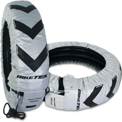 Biketek Tyre Warmers Pro UK 3 Pin - Motorcycle Rear Front Biketek Tyre Warmers Pro UK 3 Pin - Motorcycle Rear Front