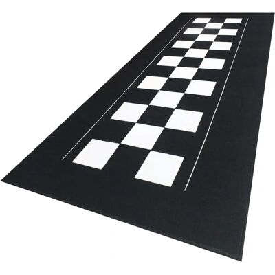 Biketek Garage Mat Series 4 Checker Board - Tapis de Garage - Publicité Biketek Garage Mat Series 4 Checker Board - Tapis de Garage - Publicité