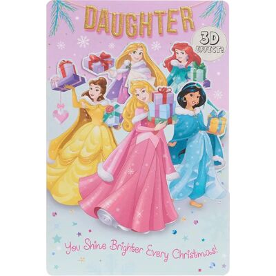 Disney Princess 669283 - 3D pliable - Noël - Carte Disney Princess 669283 - 3D pliable - Noël - Carte