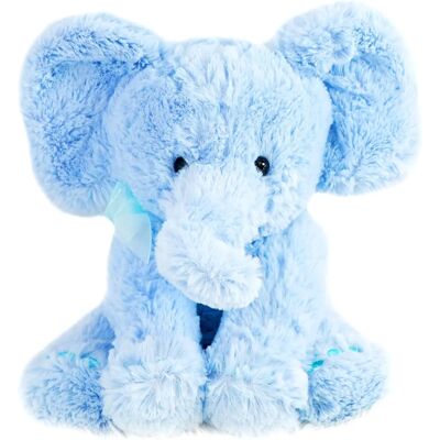 The Magic Toy Shop - 11in Plush Elephant - Blue - Soft - Toy The Magic Toy Shop - 11in Plush Elephant - Blue - Soft - Toy