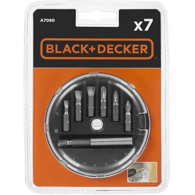Ensemble de 7 bits plats Black & Decker A7090-XJ - Compatible avec tournevis et perceuses - Publicité Ensemble de 7 bits plats Black & Decker A7090-XJ - Compatible avec tournevis et perceuses - Publicité