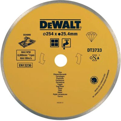 DeWALT DT3733-XJ Diamantblatt - Nassschnitt Fliesen Keramik 254mm DeWALT DT3733-XJ Diamantblatt - Nassschnitt Fliesen Keramik 254mm