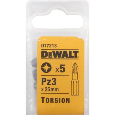 DeWalt DT7213-QZ Torsionschraubendreherbits PZ3 25mm Packung DeWalt DT7213-QZ Torsionschraubendreherbits PZ3 25mm Packung