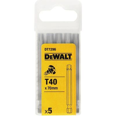 DeWalt DT7296-QZ Capete de șurubelniță - 70mm - 5 buc DeWalt DT7296-QZ Capete de șurubelniță - 70mm - 5 buc