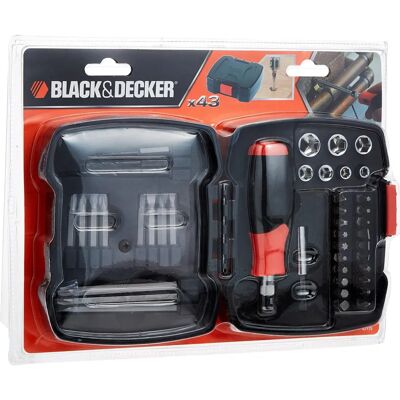Black+Decker A7175-XJ 43-teiliges Schraubenzieher-Set Black+Decker A7175-XJ 43-teiliges Schraubenzieher-Set