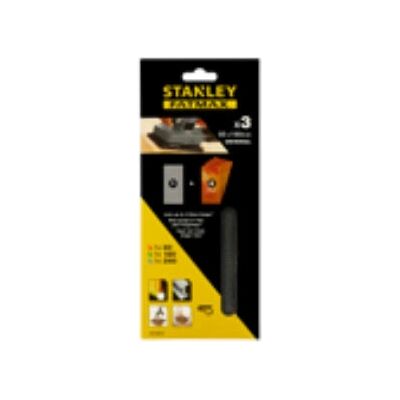 Stanley - STA39037-XJ - 93x190mm - 120G - Papéis abrasivos Stanley - STA39037-XJ - 93x190mm - 120G - Papéis abrasivos