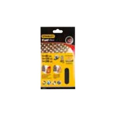 Stanley STA39102-XJ - 3 foi de hârtie abrazivă - Hârtie abrazivă din plasă - Velcro - Granulație 120 Stanley STA39102-XJ - 3 foi de hârtie abrazivă - Hârtie abrazivă din plasă - Velcro - Granulație 120