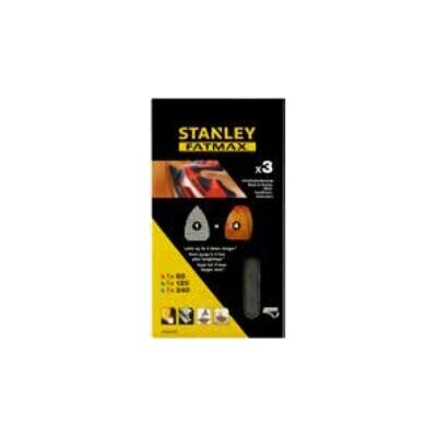 Stanley STA39182-XJ Conjunto de 3 folhas de papel de lixa de malha - Granulometria 80 - Acessório para lixadora Stanley STA39182-XJ Conjunto de 3 folhas de papel de lixa de malha - Granulometria 80 - Acessório para lixadora