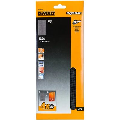 DeWalt DTM8552-QZ 1/2 Hârtie de șlefuit cu plasă - Granulație fină - 115x228mm DeWalt DTM8552-QZ 1/2 Hârtie de șlefuit cu plasă - Granulație fină - 115x228mm